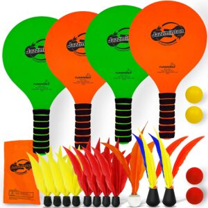 Funsparks Paddle Game Select Double – 4 Paddles 11 Birdies 4 Balls